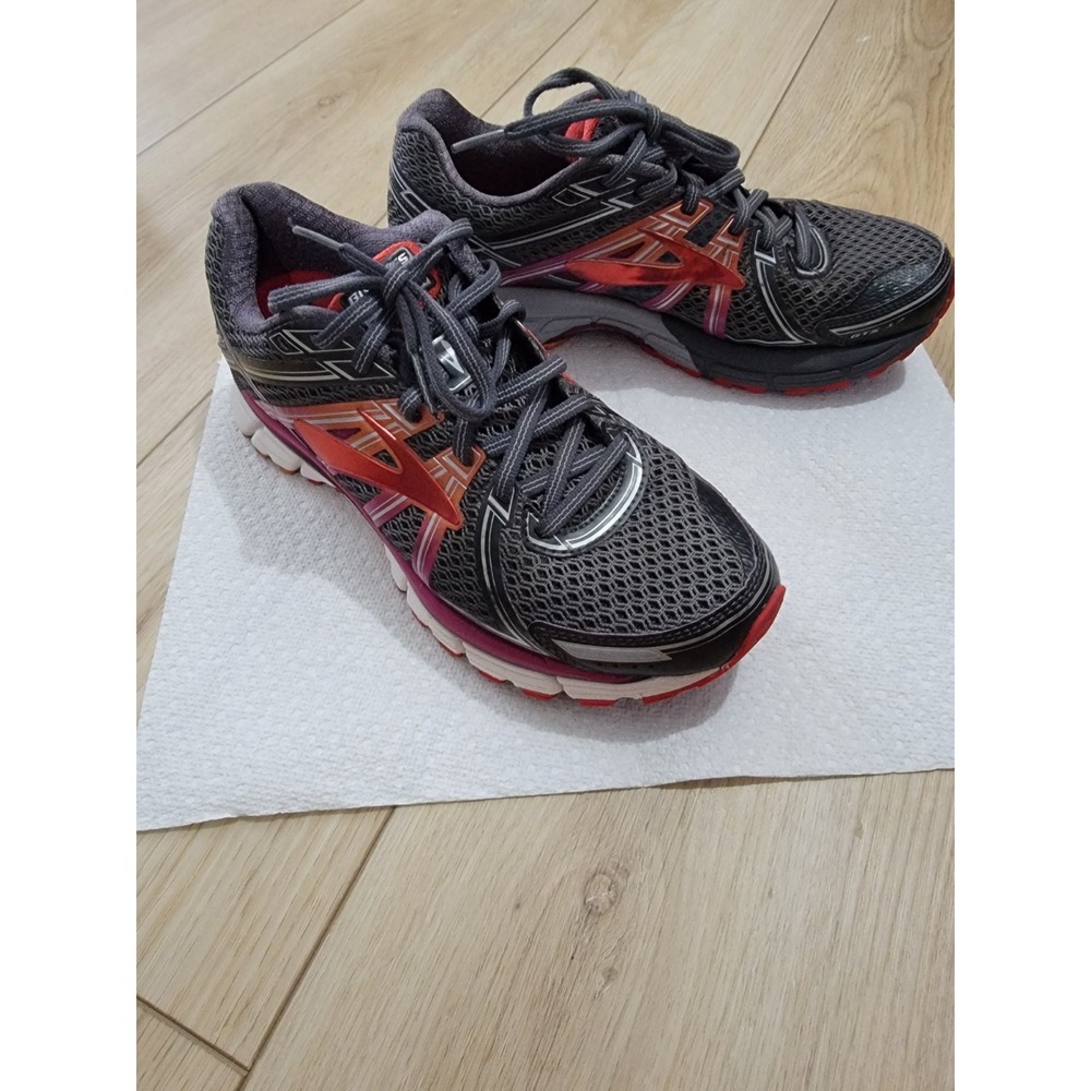 Brooks Womens (Sz 8) Adrenaline GTS 17 1202311D044 Running Sneaker Shoes Gray